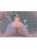 Tulle 3D Flowers High Low Spring Flower Girl Dress